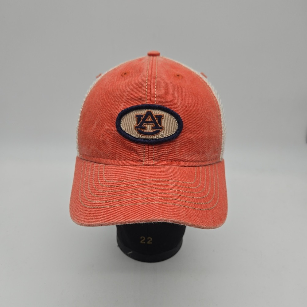 Auburn Tigers Baseball Cap Snapback Hat Orange White SEC Football AU Logo OSFA
